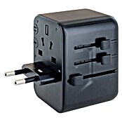 Schwaiger Reiseadapter All-in-One Weltreiseadapter (Schwarz) | BAUHAUS