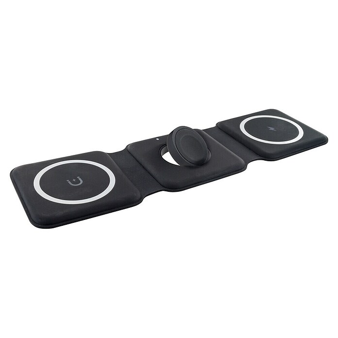 Schwaiger Ladestation 3-in-1 Ladestation (Schwarz) | BAUHAUS