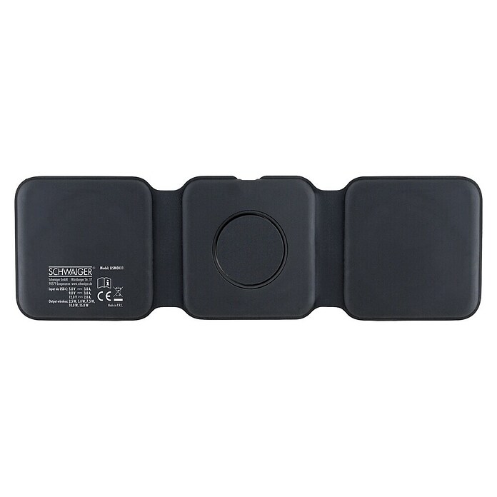 Schwaiger Ladestation 3-in-1 Ladestation (Schwarz) | BAUHAUS