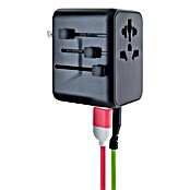 Schwaiger Reiseadapter All-in-One Weltreiseadapter (Schwarz) | BAUHAUS