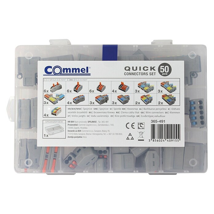 Commel Vtični terminal  (0,2 mm² - 4 mm², 50 kos) | Kabelski vezniki | Elektroinštalacijski materiali | Pritrditev in zaščita kablov | Elektroinštalacija | Elektro in svetila | Izdelki | BAUHAUS