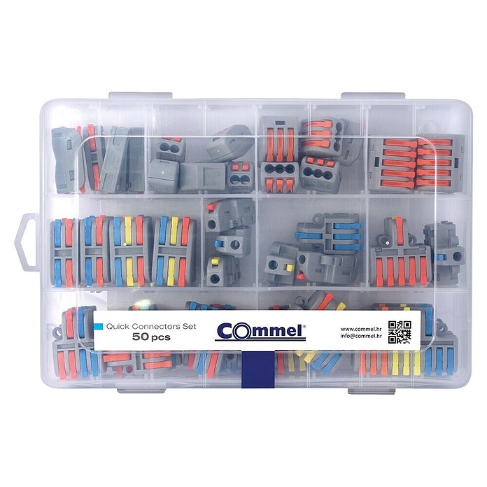 Commel Vtični terminal  (0,2 mm² - 4 mm², 50 kos) | Kabelski vezniki | Elektroinštalacijski materiali | Pritrditev in zaščita kablov | Elektroinštalacija | Elektro in svetila | Izdelki | BAUHAUS