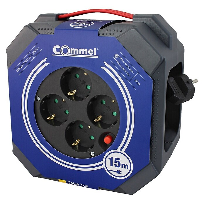 Commel Kabelski boben  (15 m, IP20) | Kabelski bobni | Elektro oprema | Elektro in svetila | Izdelki | BAUHAUS
