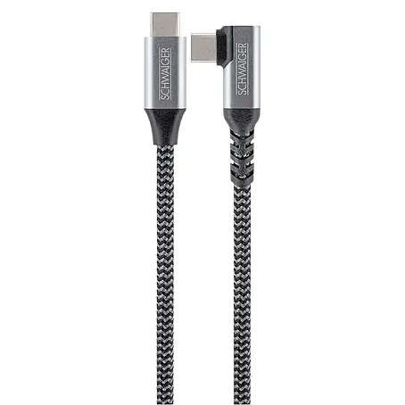 Schwaiger  USB-Ladekabel 60W USB-C mit vertikalem Winkelstecker