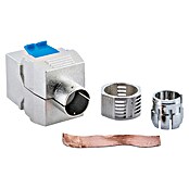 Schwaiger Netzwerk-Stecker Keystone CAT8-Modul werkzeuglos (Silber) | BAUHAUS