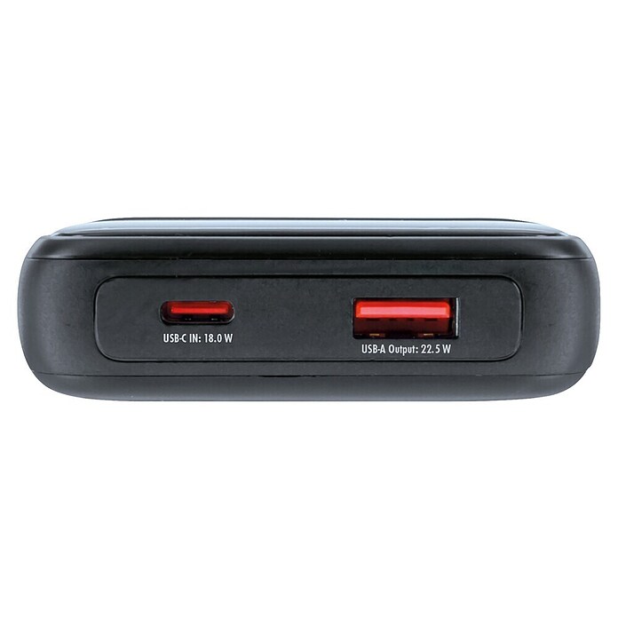 Schwaiger Powerbank Wireless-10.000 mAh inklusive Ladekabel (Schwarz) | BAUHAUS