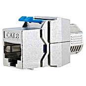 Schwaiger Netzwerk-Stecker Keystone CAT8-Modul werkzeuglos (Silber) | BAUHAUS