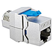Schwaiger Netzwerk-Stecker Keystone CAT8-Modul werkzeuglos (Silber) | BAUHAUS