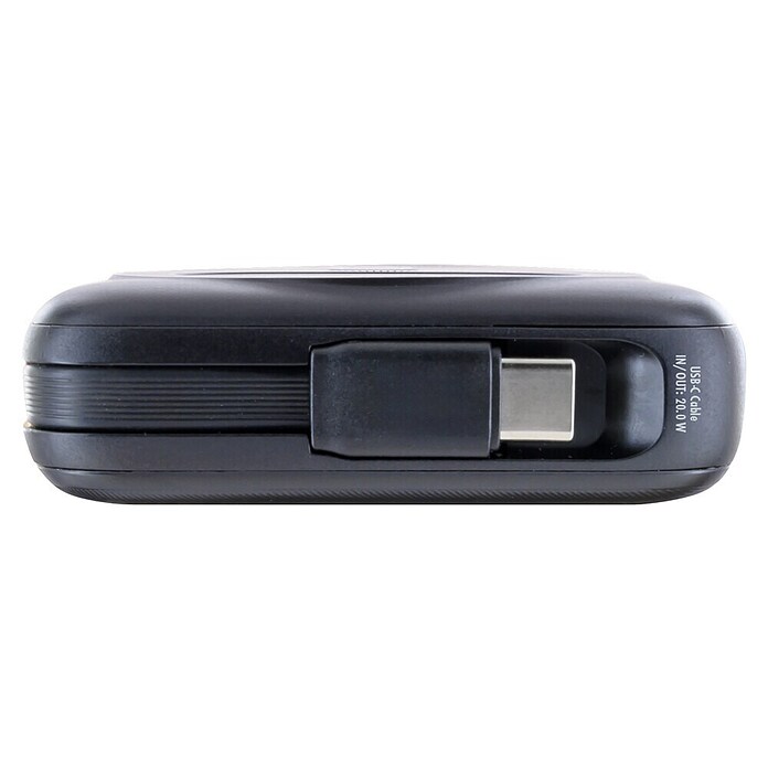 Schwaiger Powerbank Wireless-10.000 mAh inklusive Ladekabel (Schwarz) | BAUHAUS