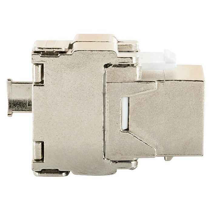Schwaiger Netzwerk-Stecker CAT 6A Keystone Modul (Silber) | BAUHAUS