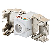 Schwaiger Netzwerk-Stecker CAT 6A Keystone Modul (Silber) | BAUHAUS
