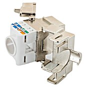 Schwaiger Netzwerk-Stecker CAT 6A Keystone Modul (Silber) | BAUHAUS