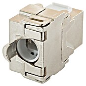 Schwaiger Netzwerk-Stecker CAT 6A Keystone Modul (Silber) | BAUHAUS