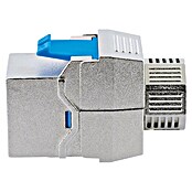 Schwaiger Netzwerk-Stecker Keystone CAT8-Modul werkzeuglos (Silber) | BAUHAUS