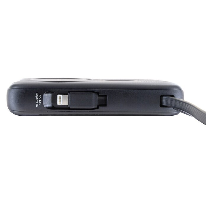 Schwaiger Powerbank Wireless-10.000 mAh inklusive Ladekabel (Schwarz) | BAUHAUS