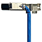 Schwaiger Netzwerk-Stecker CAT 8.1 RJ45 gewinkelt aus Metall (Silber) | BAUHAUS