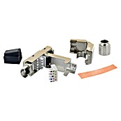 Schwaiger Netzwerk-Stecker CAT 6A RJ45 gewinkelt aus Metall (Silber) | BAUHAUS