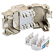 Schwaiger Netzwerk-Stecker CAT 6A Keystone Modul (Silber) | BAUHAUS