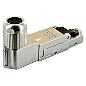 Schwaiger Netzwerk-Stecker CAT 8.1 RJ45 gewinkelt aus Metall (Silber) | BAUHAUS