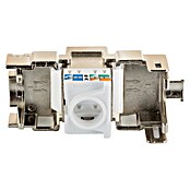 Schwaiger Netzwerk-Stecker CAT 6A Keystone Modul (Silber) | BAUHAUS