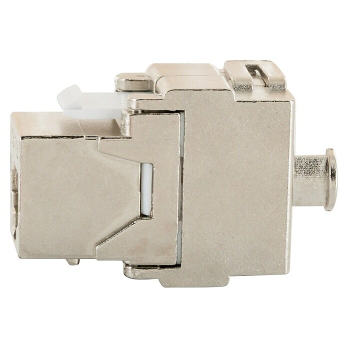 Schwaiger Netzwerk-Stecker CAT 6A Keystone Modul (Silber) | BAUHAUS