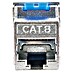 Schwaiger Netzwerk-Stecker Keystone CAT8-Modul werkzeuglos 