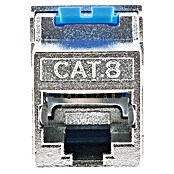Schwaiger Netzwerk-Stecker Keystone CAT8-Modul werkzeuglos (Silber) | BAUHAUS