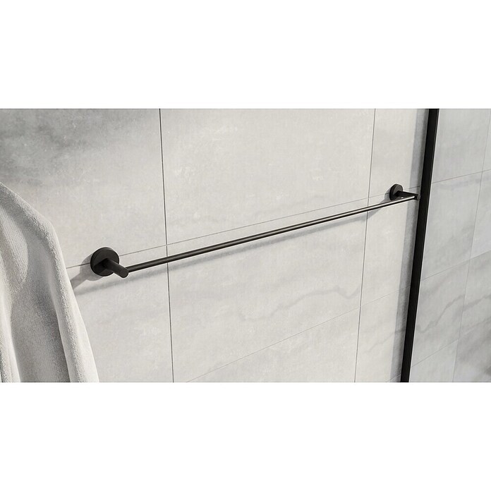 Camargue Paris Black Badetuchhalter (Breite: 104 cm, Schwarz) | BAUHAUS