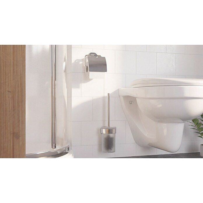 Venus Toilettenpapierhalter Prag (Chrom, Glänzend, Mit Deckel) | BAUHAUS