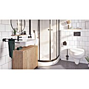 Venus Toilettenpapierhalter Prag (Schwarz, Matt, Mit Deckel) | BAUHAUS