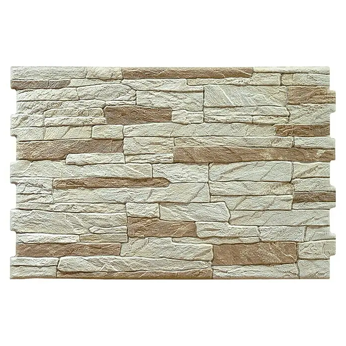 Verblendstein Aitana Bone - 50 x 33,5 cm, Beige, Steinoptik - Wandverkleidung aus Steinimitat. Dekoratives Steinpaneel für Innen- und Außenbereiche mit natürlicher Optik.