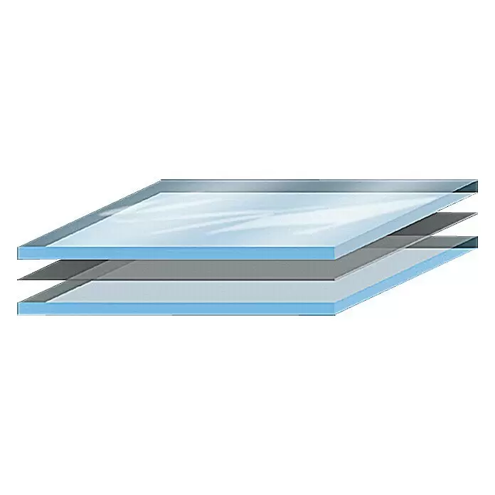 Diamond Doors Glasdrehtür White - 834 x 1.972 mm, Weiß Hochglanz, Verbundsicherheitsglas (VSG)
