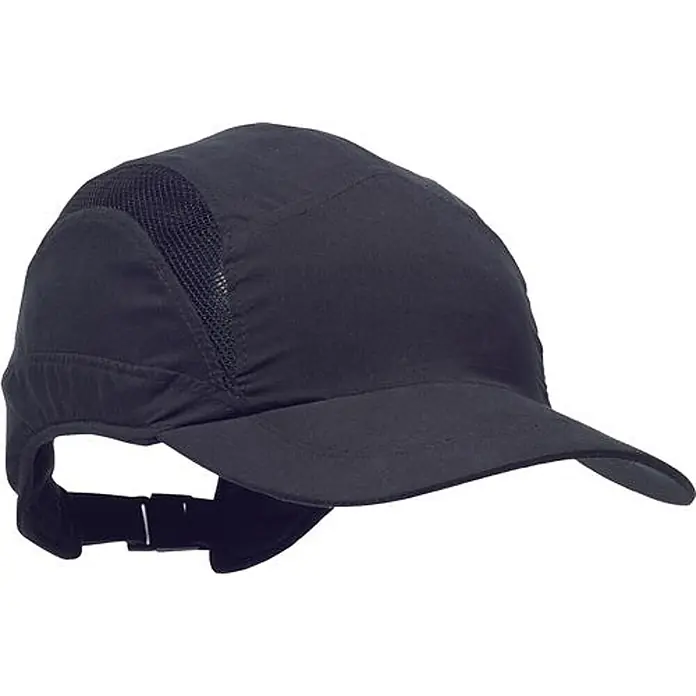3M Schutzhelm - Farbe: schwarz - Schwarze Anstoßkappe mit Mesh-Belüftung und verstellbarem Riemen zum Kopfschutz.