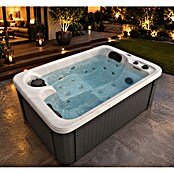 Außen-Whirlpool Split White Marble (175 x 115 x 70 cm, Weiß Grau, Max. Personenzahl: 2 Stk.) | BAUHAUS