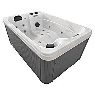 Außen-Whirlpool Split White Marble (175 x 115 x 70 cm, Weiß Grau, Max. Personenzahl: 2 Stk.)