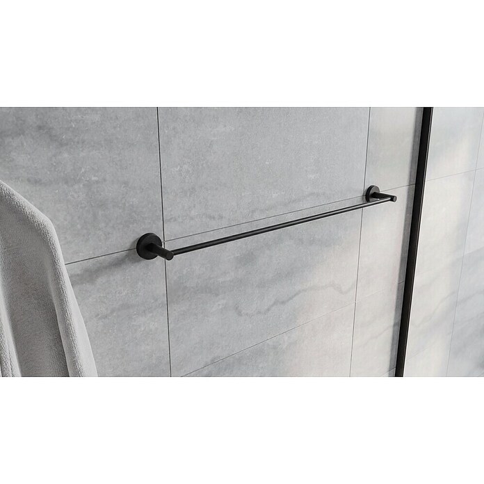 Camargue Paris Black Badetuchhalter (Breite: 84 cm, Schwarz) | BAUHAUS