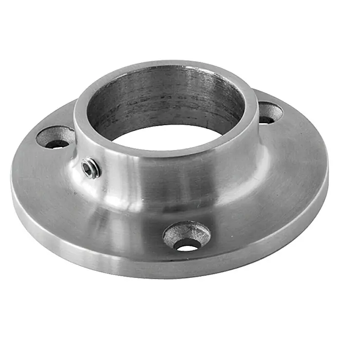 Flanschplatte - Durchmesser Rohr: 42,4 mm, 2 Stk. - Metallhalterung für Stangen. Ideal für Gardinenstangen oder Geländer, sorgt für stabilen Halt und eine moderne Optik.
