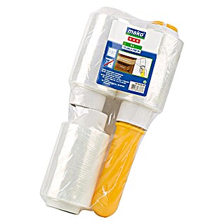 Mako Stretchfolien-Set (1 x Abroller, 3 x Stretchfolien-Rolle 10 cm x 150 cm)