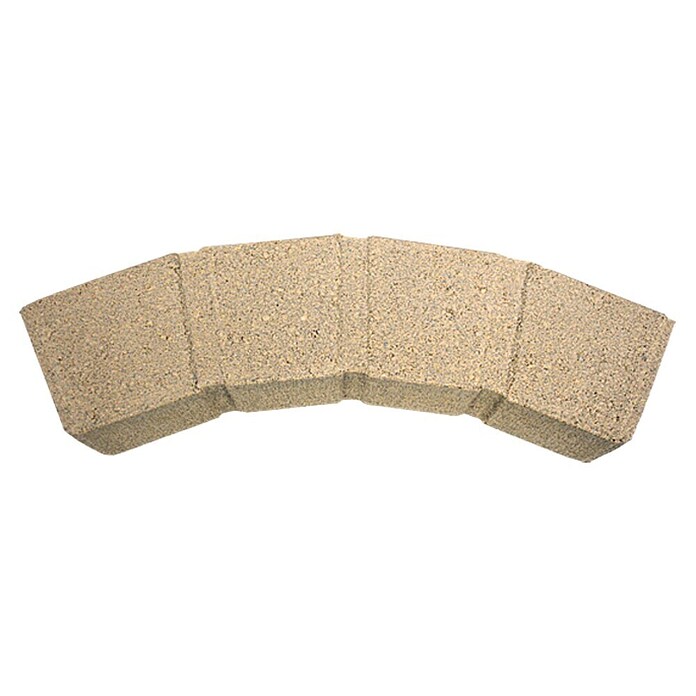 Randstein (Mediterran, 50 x 11,5 x 8 cm, Gebogen)