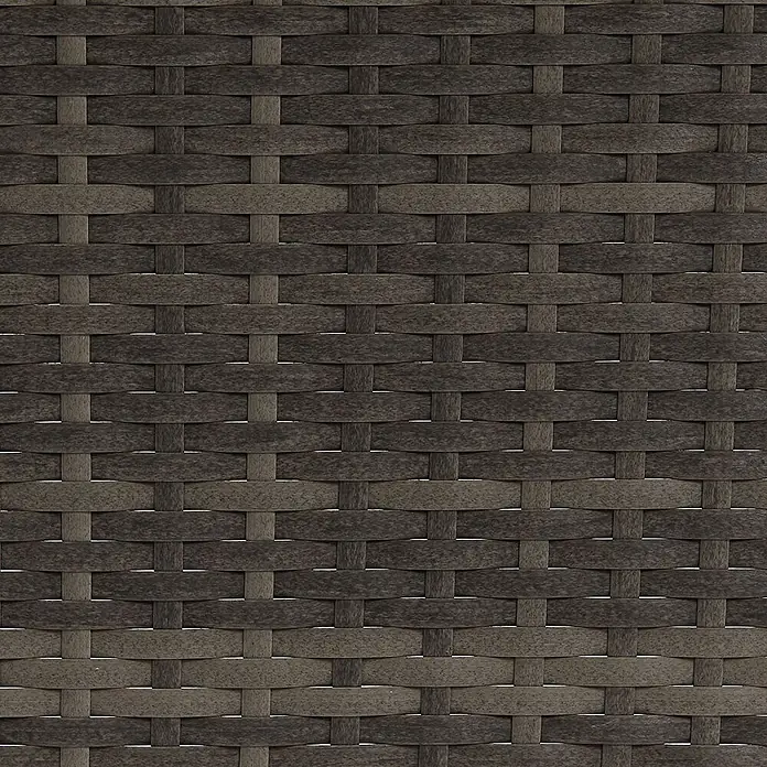 SVITA Gartenliegen-Set - B x T: 66 x 196 cm, Grau, Metall, Rückenlehne verstellbar - Dunkelgraue Rattan-Flechtstruktur. Verflochtene Streifen bilden ein strapazierfähiges Muster.