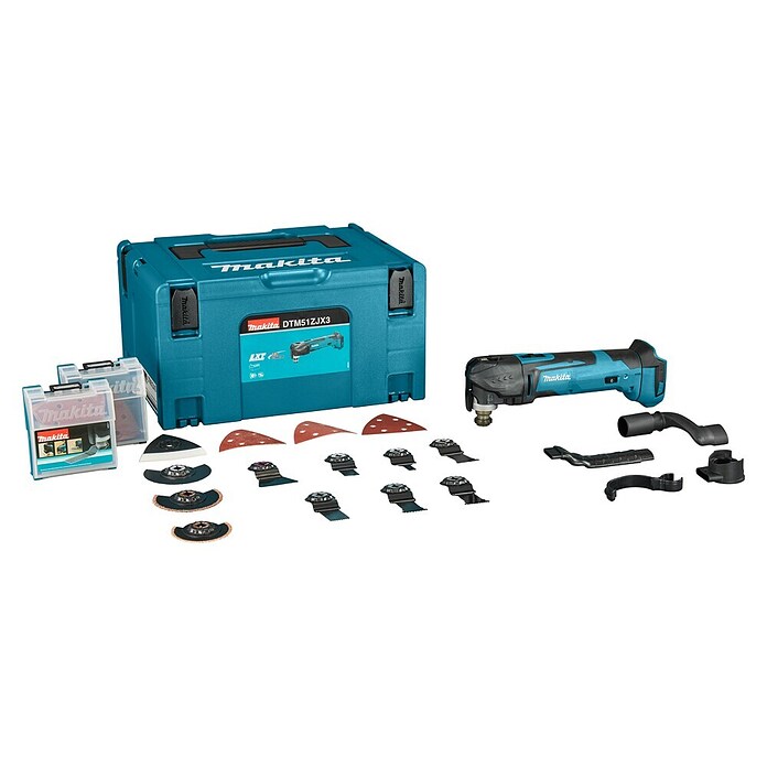 Makita Multitoolset DTM51ZJX3 (18 V, Excl. accu, 6.000 tpm - 20.000 tpm) | BAUHAUS