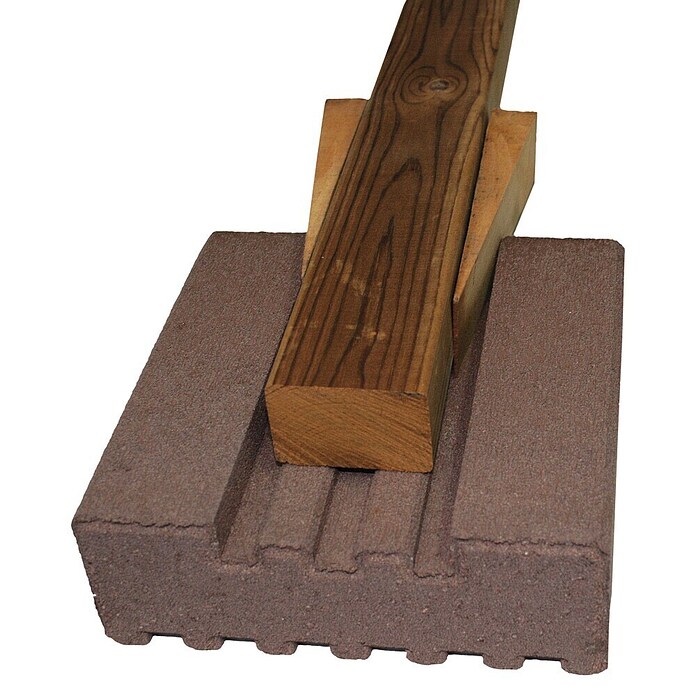 Fundamentstein (22 x 22 x 8 cm, Beton)