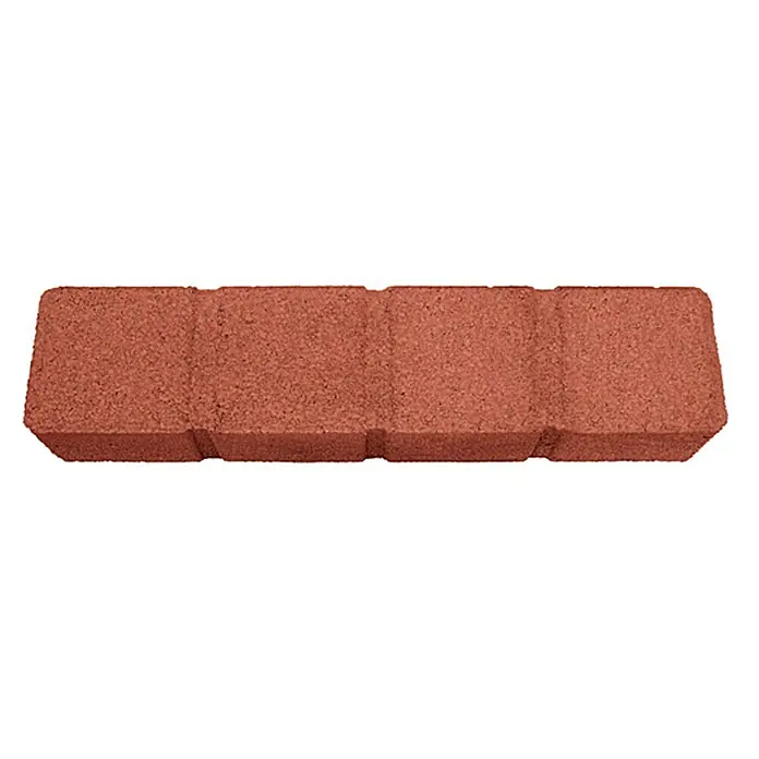 Christoph Randstein Multi- Bord - 50 x 11,5 x 8 cm, Toskana, Beton, Gerade - Roter Pflasterstein mit strukturierter Oberfläche, ideal für Gartenwege und Terrassen. Robust und langlebig für den Außenbereich.
