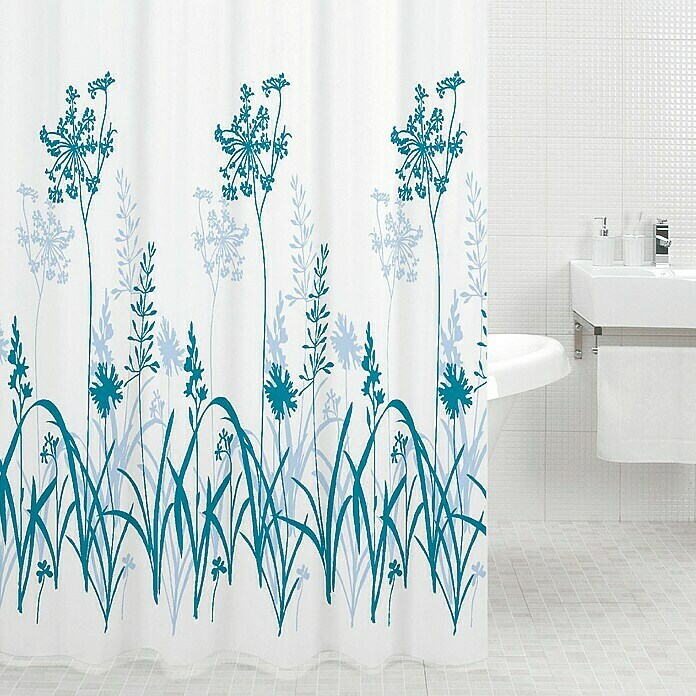 Venus Textil-Duschvorhang Plants (120 x 200 cm, 100 % Polyester)