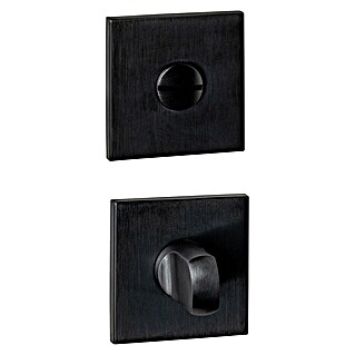 Intersteel Toiletdeurgarnituur (Roestvrij staal, Zwart)