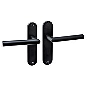 Intersteel Deurklink Jura Basic (Roestvrij staal, Zwart, Met schild) | BAUHAUS
