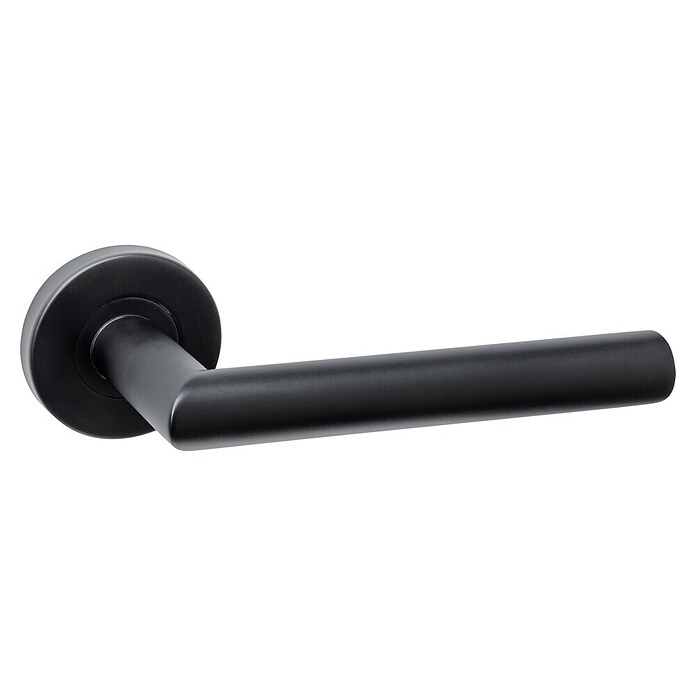Intersteel Deurklink Jura Basic (Roestvrij staal, Zwart, Met rozet) | BAUHAUS