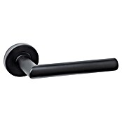 Intersteel Deurklink Jura Basic (Roestvrij staal, Zwart, Met rozet) | BAUHAUS