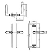 Intersteel Deurklink Ton Basic (Nikkel, Blind) | BAUHAUS