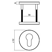 Intersteel Rozet (Roestvrij staal, Antraciet) | BAUHAUS